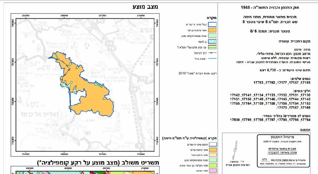 עוספיה מתנגדת לתמ"מ 6 תיקון 8 בשלישי